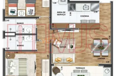 Apartamento com 2 quartos à venda na Rua Joaquim Nunes Filho, Jardim Nova São João, São João da Boa Vista