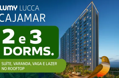Lumy lucca, cajamar - entrada em até 40 vezes direto com a construtora