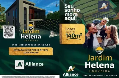 Terreno à venda, 140 m² por r$ 170.000 - jardim helena - santo antônio - louveira/sp