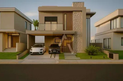 Sobrado em fase de construção a venda com 3 suites, elevador e piscina 219 m² no condomínio mosaico essence, em cezar de souza.