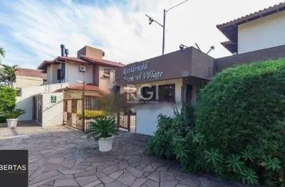 Excelente casa em condomínio com três (3) dormitórios, uma (1) suíte, duas (2) vagas de garagem próximo  ao barra shopping , no bairro  cristal em porto alegre.