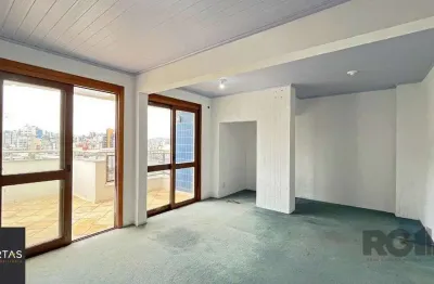 Cobertura de 1 dormitório com uma vaga de garagem no bairro independência em porto alegre