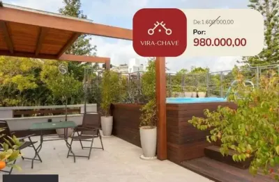 Cobertura para venda - 234.17m², 3 dormitórios, sendo 1 suites, 2 vagas - cristal