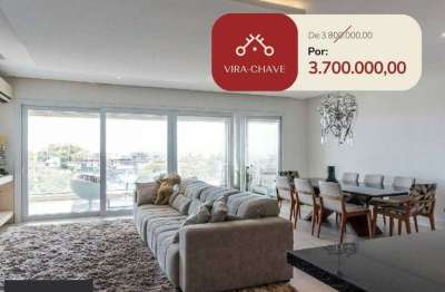 Cobertura para venda - 319.17m², 3 dormitórios, sendo 3 suites, 4 vagas - cristal