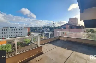 Cobertura com 3 dormitórios e vaga no bairro cavalhada,  poa/rs
