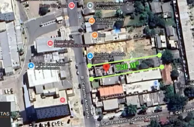 Terreno comercial com 726 metros quadrados no bairro vila nova