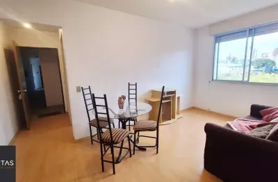 Excelente apartamento de 1 dormitório mobiliado , 1 vaga coberta, portaria , elevador, vista, salão de festas, no bairro petrópolis porto alegre, rs