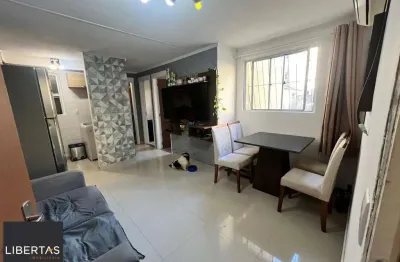 Apartamento térreo com 2 dormitórios semi mobiliado