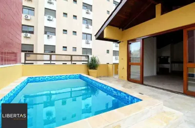 Vende-se cobertura com 3 dormitórios, piscina, 245m² e 2 vagas - mont serrat