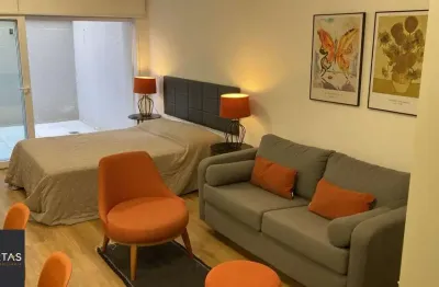 Apartamento térreo garden com 1 dormitório, 1 suíte, 1 vaga de garagem