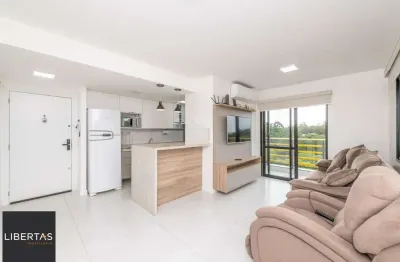 Yellow residence apartamento de 2 dormitórios semimobiliado com 2 vagas próximo a pucrs