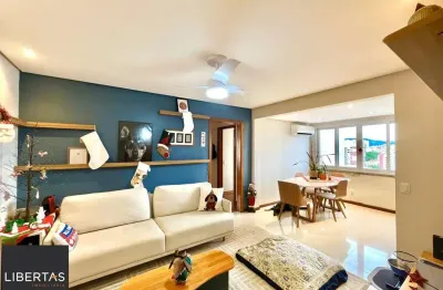 Apartamento semimobiliado em condomínio com infra de lazer no Cristo Redentor