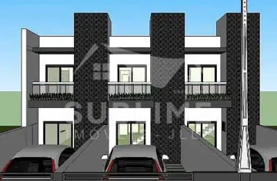 Sobrado geminado no bairro vila nova com suíte e churrasqueira