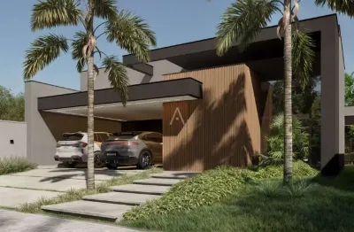 Casa alto padrão à venda, com 3 suítes e piscina localizada no recanto tropical iii, em cascavel - pr., por r$ 1.977.000,00