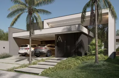 Casa alto padrão à venda, com 3 suítes e piscina localizada no recanto tropical iii, em cascavel - pr., por r$ 1.977.000,00