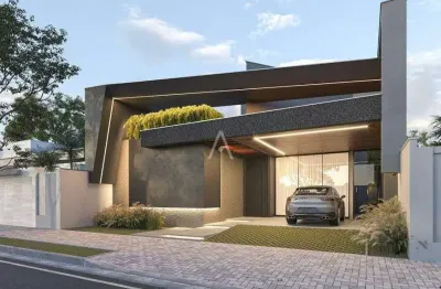 Casa alto padrão à venda, com 3 suítes e piscina, localizada no tropical ii, em cascavel - pr., por r$ 2.340.000,00