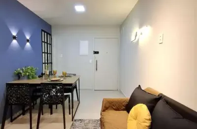 Apartamento mobiliado com 1 dormitório à venda, 32m² por r$ 335.000 - edifício m