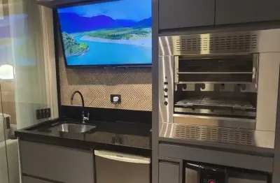 Apartamento à venda na ponta da praia – santos/sp 2 suítes | sacada gourmet | totalmente mobiliado | reformado
