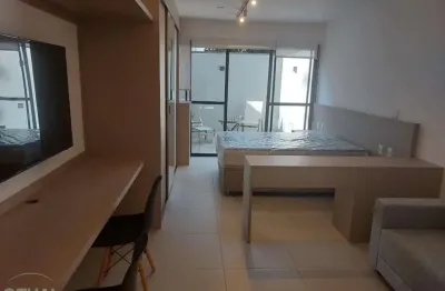 Apto Mobiliado para Alugar em Campo Belo de 40m² com 1 quarto, 1 vaga para moto.