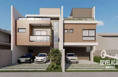 Sobrado com 3 dormitórios à venda, 155 m² por r$ 900.000,00 - costeira - são josé dos pinhais/pr