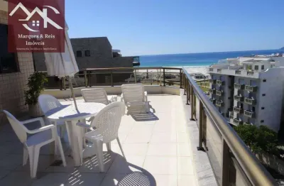 Cobertura com 4 dormitórios à venda, 206 m² por r$ 2.200.000,00 - praia do forte - cabo frio/rj