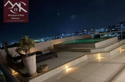 Cobertura com 4 dormitórios à venda, 340 m² por r$ 2.500.000,00 - braga - cabo frio/rj