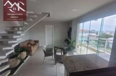 Cobertura com 3 dormitórios à venda, 140 m² por r$ 950.000,00 - centro - cabo frio/rj