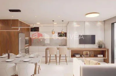 Apartamento para venda em navegantes, centro, 2 dormitórios, 2 suítes, 3 banheiros, 1 vaga