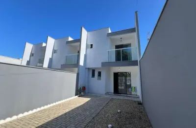 Sobrado Geminado para Venda em Navegantes, Meia Praia, 2 dormitórios, 2 suítes, 3 banheiros, 2 vagas