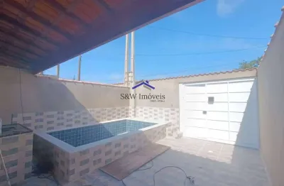 Casa com 2 quartos, nova itanhaém, itanhaém - r$ 320 mil, cod: 417