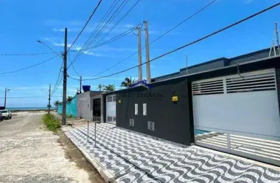 Casa com 2 quartos, lado praia, mongaguá - r$ 450 mil, cod: 407