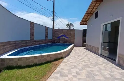 Casa com 3 quartos, bopiranga, itanhaém - r$ 490 mil, cod: 358