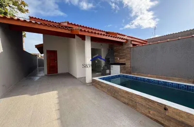 Casa com 2 quartos, nova itanhaém, itanhaém - r$ 350 mil, cod: 462