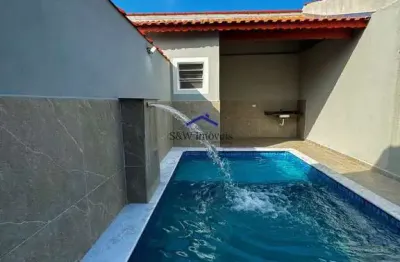 Casa com 3 quartos, jardim praia grande, mongaguá - r$ 489 mil, cod: 464
