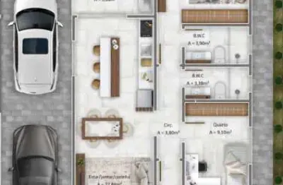 Casa com 3 quartos à venda na Rua Rute Cane Da Cruz Elias, Forquilhas, São José