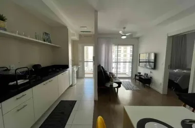 Jh palhano | apartamento para locação mobiliado com 1 suíte, 48m², 1 vaga por r$ 3.500,00 – gleba p