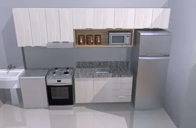 Malibu | apartamento para locação com 2 quartos, 51m² por r$ 1.690,00 - aurora, londrina, pr