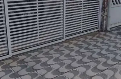 Casa geminada na praia grande - bairro vila mirim r$ 345,000,00