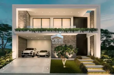 Casa em condomínio à venda em paulínia-sp, bairro parque brasil 500  5 quartos, 5 suítes, 3 salas  269 m²  4 vagas