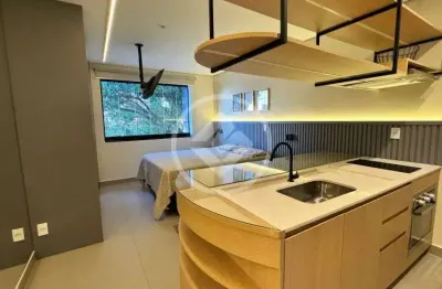 Alugo studio mobiliado e decorado, 33m², moema índios codigo: 151462