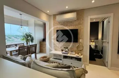 Vendo apartamento mobiliado, 48m², 1 suíte, lavabo, 1 vaga de garagem, área de lazer, jardim aeropor