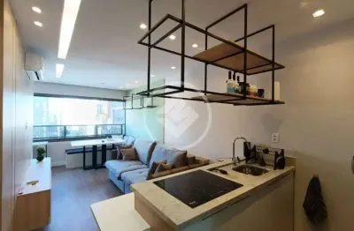 Apartamento para venda, 44 m², 1 suíte, mobiliado e decorado, 1 vaga de garagem, itaim bibi. codigo: