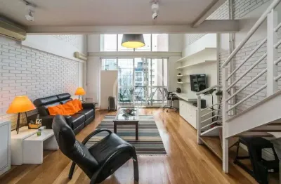 Apartamento loft 112 m², 2 suíte, 2 vagas | depósito | itaim bibi | locação mobiliado codigo: 87981