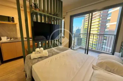 Studio de 25m² localizado no brooklin a 5 minutos da estação com lazer completo e varanda codigo: 13