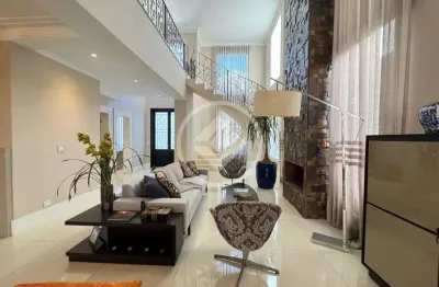 Linda casa em condomínio fechado, 478 m2, 3 suítes, 6 vagas cobertas, tamboré. codigo: 145211