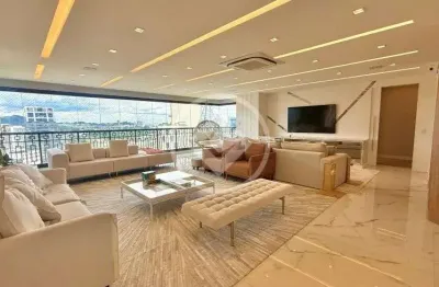 Belíssimo apartamento de alto padrão em ótima localização, 313 m2, 3 suítes, 5 vagas, alphaville cod