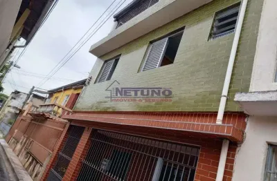 Sobrado em via particular no jardim brasil com 03 dorms, 02 wcs, espaço para 01 vaga, ótimo local.