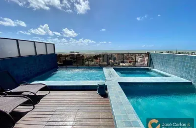 Apartamento seminovo com 01 quarto e todo projetado no bairro de manaíra