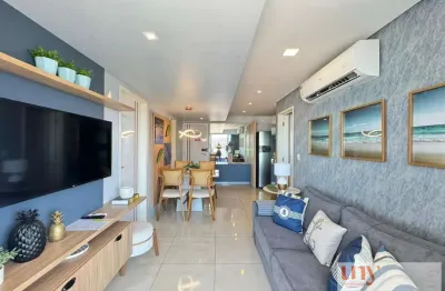 Apartamento com 2 quartos totalmente mobiliado pé na areia na praia do bessa