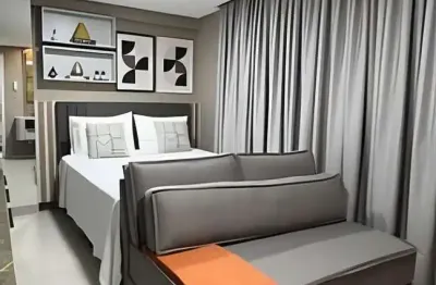Flat moderno e todo mobiliado a apenas 50 metros da praia no jardim oceania